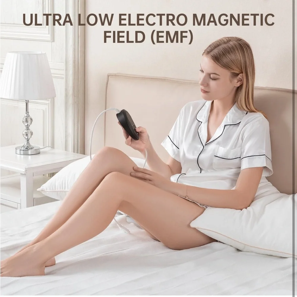 Bwarm Electric Heated Mattress Pad Full Size, 54